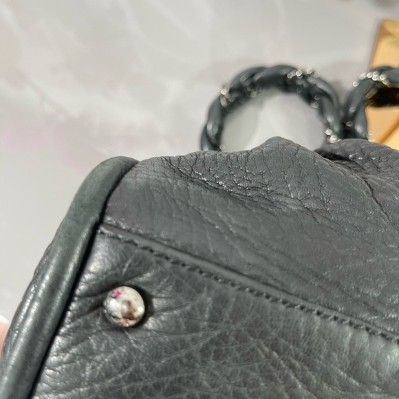 AUTHENTIC Chanel Limited Edition Lady Braid Bowler EUC Black Calfskin leather - Picture 7 of 14